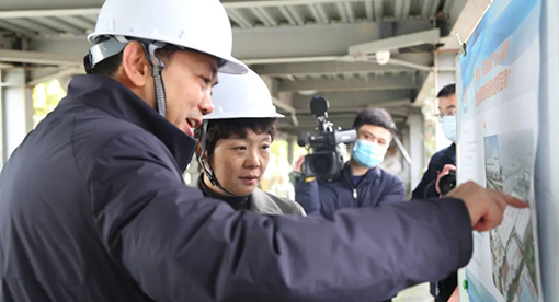 張寶娟書記視察邁安德春節后復工復產情況