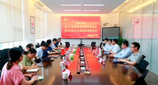 省糧食和物資儲(chǔ)備局二級(jí)巡視員孫燕一行蒞臨邁安德調(diào)研指導(dǎo)